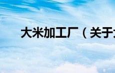 大米加工厂（关于大米加工厂的介绍）