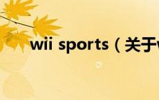 wii sports（关于wii sports的介绍）