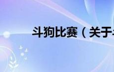 斗狗比赛（关于斗狗比赛的介绍）