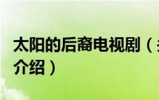 太阳的后裔电视剧（关于太阳的后裔电视剧的介绍）