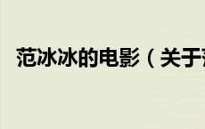 范冰冰的电影（关于范冰冰的电影的介绍）