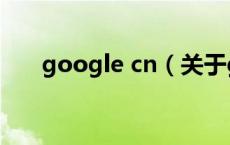 google cn（关于google cn的介绍）