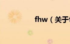 fhw（关于fhw的介绍）