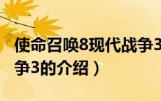 使命召唤8现代战争3（关于使命召唤8现代战争3的介绍）