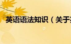 英语语法知识（关于英语语法知识的介绍）