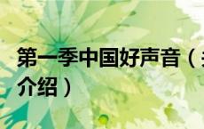第一季中国好声音（关于第一季中国好声音的介绍）