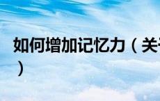 如何增加记忆力（关于如何增加记忆力的介绍）