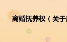 离婚抚养权（关于离婚抚养权的介绍）