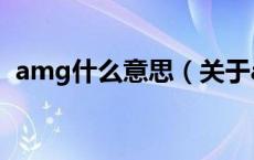 amg什么意思（关于amg什么意思的介绍）