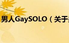 男人GaySOLO（关于男人GaySOLO的介绍）