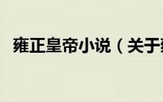 雍正皇帝小说（关于雍正皇帝小说的介绍）