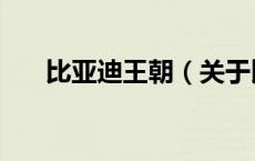 比亚迪王朝（关于比亚迪王朝的介绍）