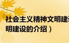 社会主义精神文明建设（关于社会主义精神文明建设的介绍）