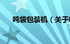 吨袋包装机（关于吨袋包装机的介绍）
