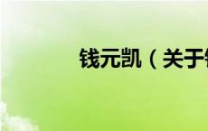 钱元凯（关于钱元凯的介绍）