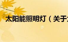 太阳能照明灯（关于太阳能照明灯的介绍）