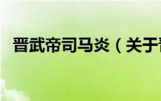 晋武帝司马炎（关于晋武帝司马炎的介绍）