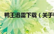 鸭王迅雷下载（关于鸭王迅雷下载的介绍）