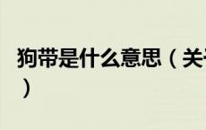 狗带是什么意思（关于狗带是什么意思的介绍）