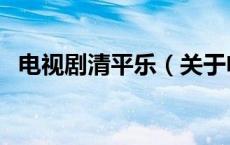 电视剧清平乐（关于电视剧清平乐的介绍）