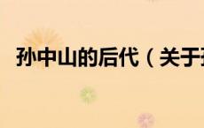 孙中山的后代（关于孙中山的后代的介绍）