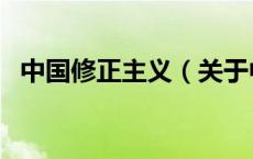 中国修正主义（关于中国修正主义的介绍）