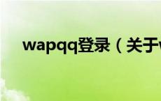 wapqq登录（关于wapqq登录的介绍）