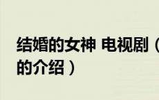 结婚的女神 电视剧（关于结婚的女神 电视剧的介绍）