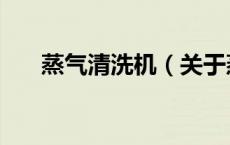 蒸气清洗机（关于蒸气清洗机的介绍）