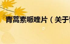 青蒿素哌喹片（关于青蒿素哌喹片的介绍）