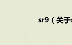 sr9（关于sr9的介绍）