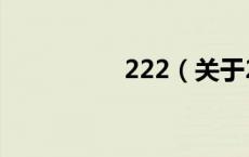 222（关于222的介绍）