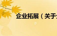 企业拓展（关于企业拓展的介绍）