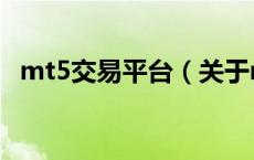 mt5交易平台（关于mt5交易平台的介绍）