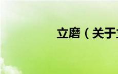 立磨（关于立磨的介绍）