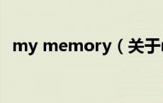 my memory（关于my memory的介绍）