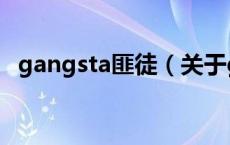 gangsta匪徒（关于gangsta匪徒的介绍）
