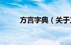 方言字典（关于方言字典的介绍）