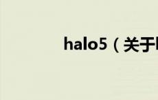 halo5（关于halo5的介绍）