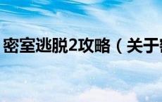 密室逃脱2攻略（关于密室逃脱2攻略的介绍）
