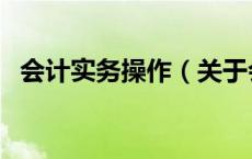 会计实务操作（关于会计实务操作的介绍）