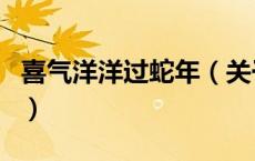 喜气洋洋过蛇年（关于喜气洋洋过蛇年的介绍）