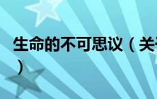 生命的不可思议（关于生命的不可思议的介绍）