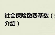 社会保险缴费基数（关于社会保险缴费基数的介绍）
