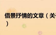 借景抒情的文章（关于借景抒情的文章的介绍）