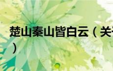 楚山秦山皆白云（关于楚山秦山皆白云的介绍）