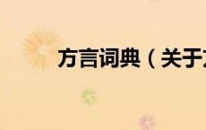 方言词典（关于方言词典的介绍）
