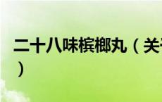 二十八味槟榔丸（关于二十八味槟榔丸的介绍）