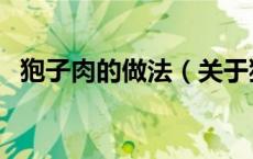 狍子肉的做法（关于狍子肉的做法的介绍）