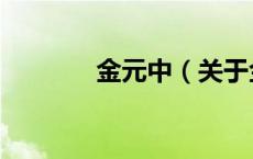 金元中（关于金元中的介绍）